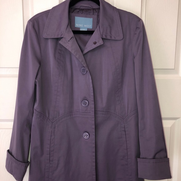 Nine West Raincoat peacoat style beautiful color - Picture 3 of 7